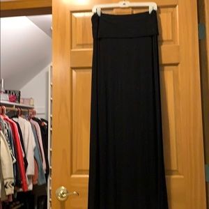 Black maxi skirt